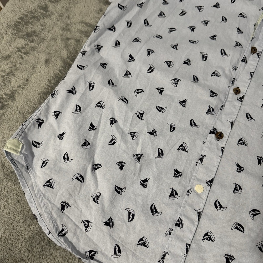 Sovereign Code Sailboat Button Down‎ Flamingo Fli… - image 2